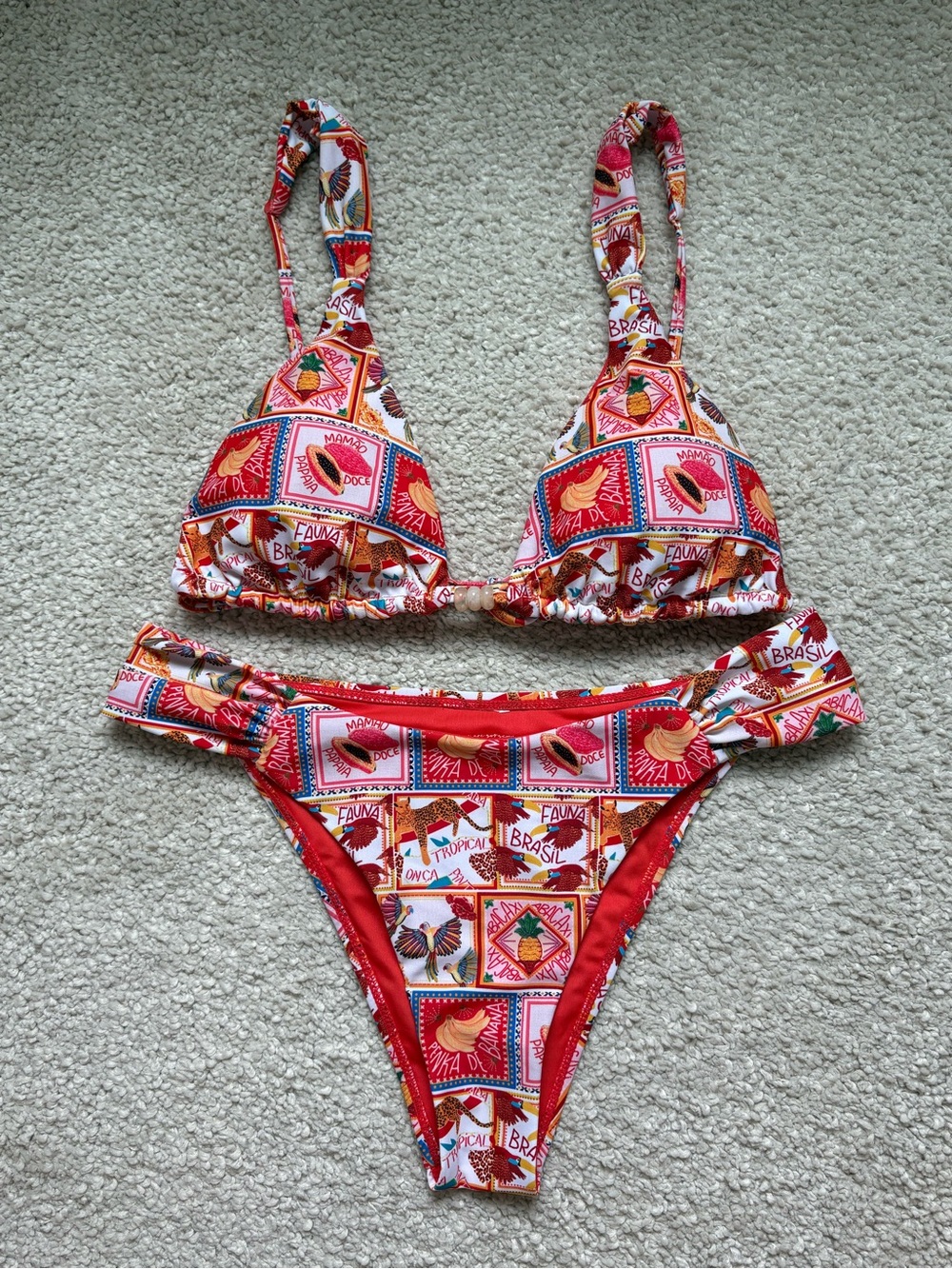 Escape to paradise tropical print bikini